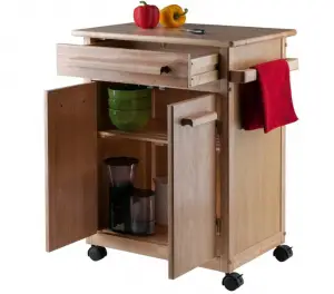 Winsome Wood Single Drawer Kitchen Cabinet Storage Cart