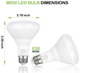6 Pack Flood Light Bulbs, BR30 LED Bulb for Indoor/Outdoor